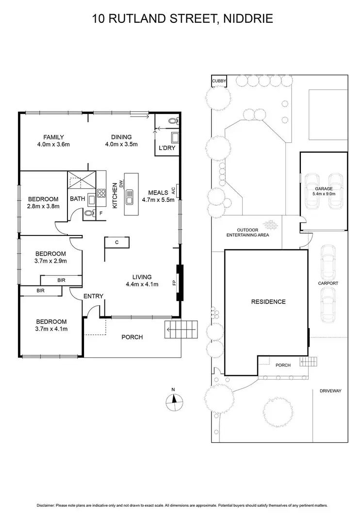Floorplan of Homely house listing, 10 Rutland Street, Niddrie VIC 3042