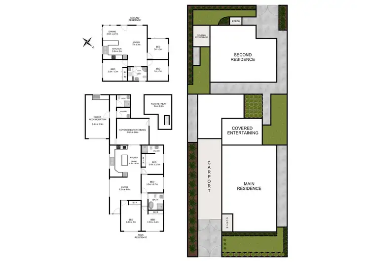 Floorplan of Homely house listing, 44 & 44a Portico Parade, Toongabbie NSW 2146