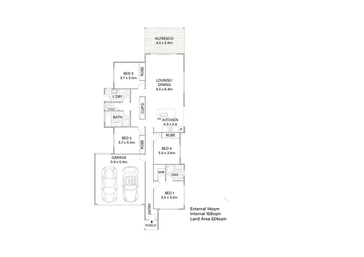 Floorplan of Homely house listing, 23 Norfolk Drive, Hidden Valley QLD 4703