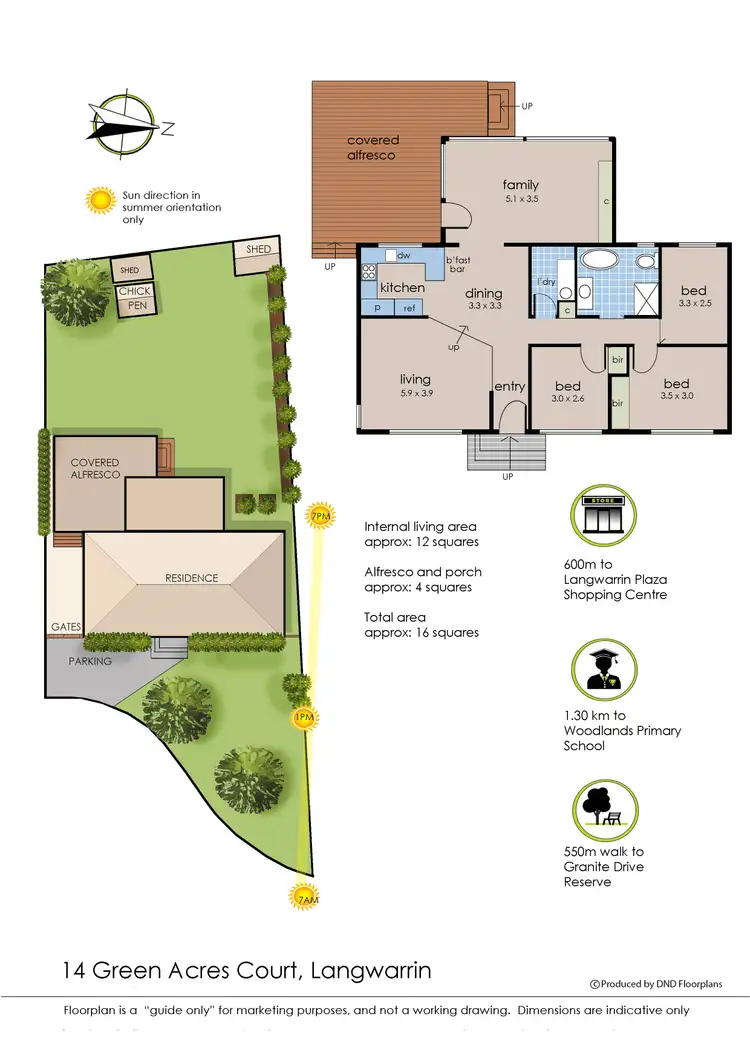 Floorplan of Homely house listing, 14 Green Acres Court, Langwarrin VIC 3910
