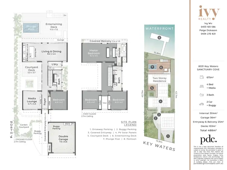 Floorplan of Homely house listing, 8031 Key Waters, Sanctuary Cove QLD 4212