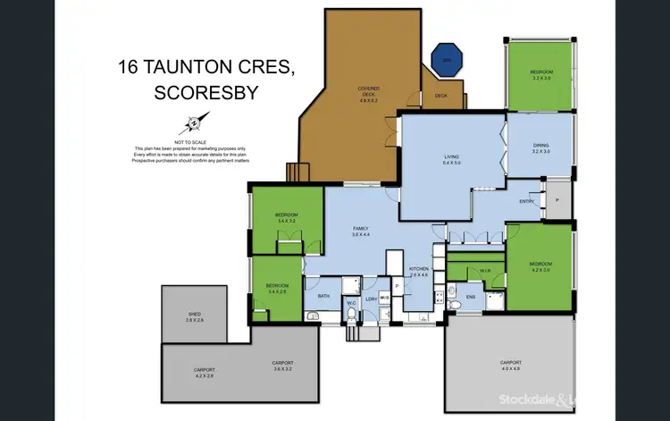 Floorplan of Homely house listing, 16 Taunton Crescent, Scoresby VIC 3179
