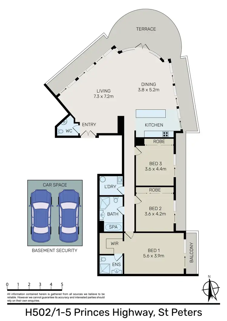 Floorplan of Homely apartment listing, 502/1-5 Princes Highway, St Peters NSW 2044