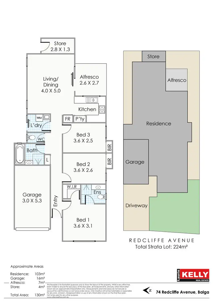 Floorplan of Homely unit listing, 74 Redcliffe Avenue, Balga WA 6061