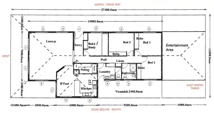 Floorplan of Homely house listing, 586 Nine Mile South-Wedderburn Road, Wedderburn VIC 3518