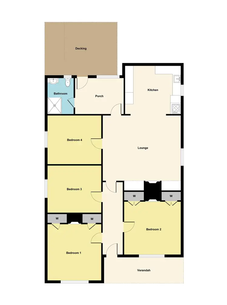 Floorplan of Homely house listing, 12 Inkerman Street, Maryborough VIC 3465