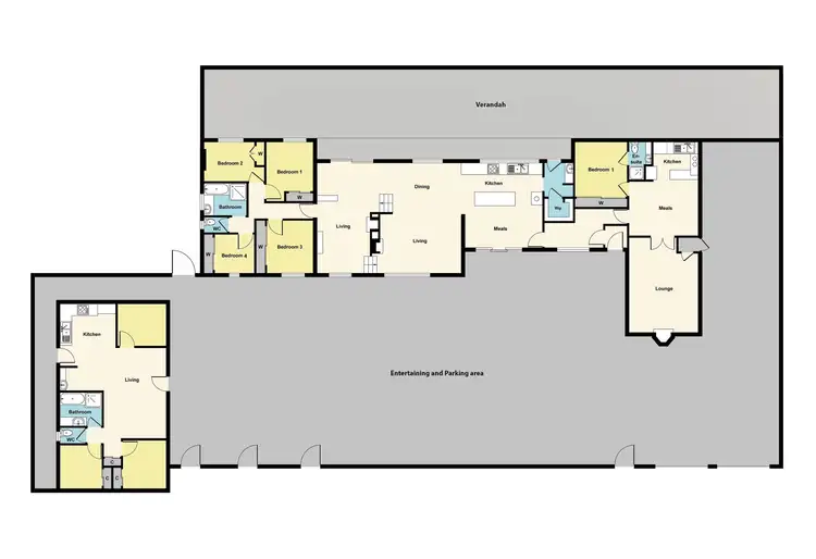 Floorplan of Homely rural property listing, 4834 Bendigo - Maryborough Road, Maryborough VIC 3465
