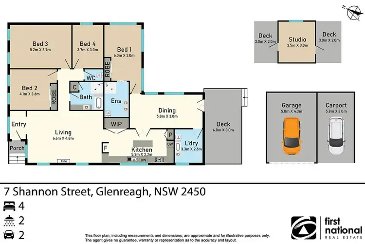 Floorplan of Homely house listing, 7 Shannon Street, Glenreagh NSW 2450