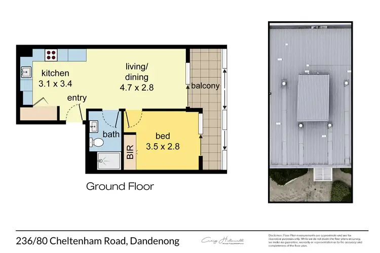 Floorplan of Homely apartment listing, 236/80 Cheltenham Road, Dandenong VIC 3175