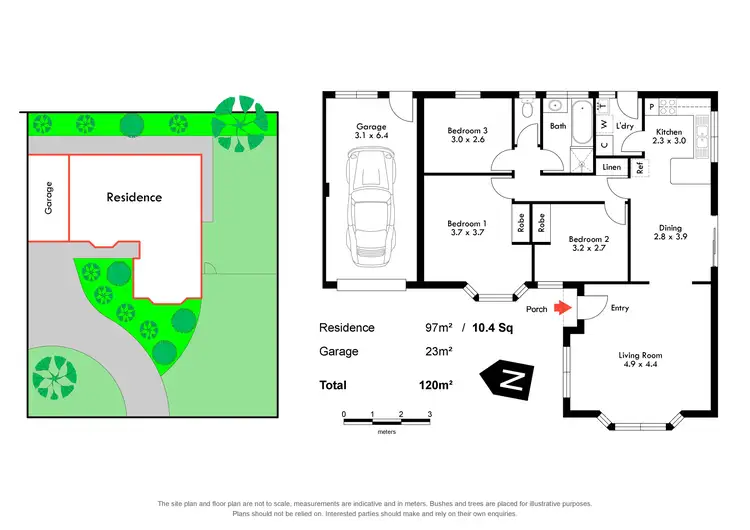 Floorplan of Homely unit listing, 1/6 Aspect Way, Warragul VIC 3820