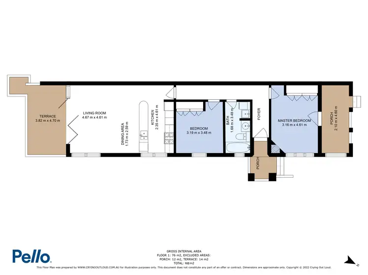 Floorplan of Homely apartment listing, 1/4 Hunter Road, Mosman NSW 2088