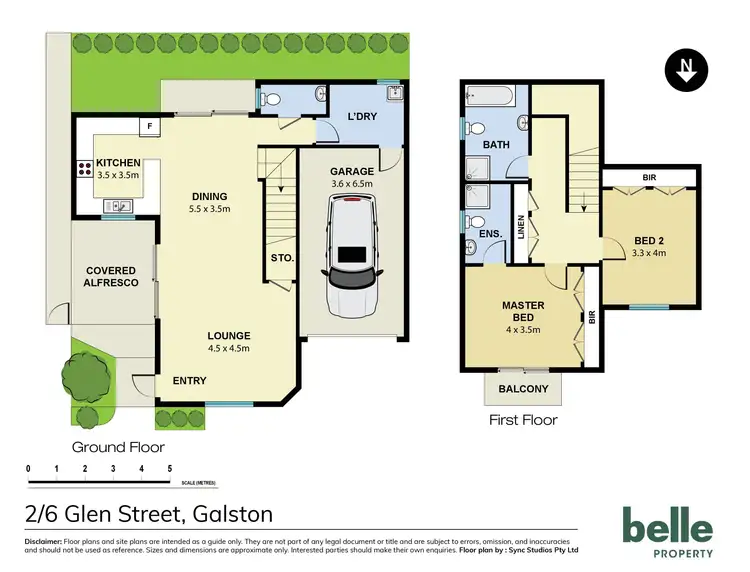 Floorplan of Homely townhouse listing, 2/6 Glen Street, Galston NSW 2159