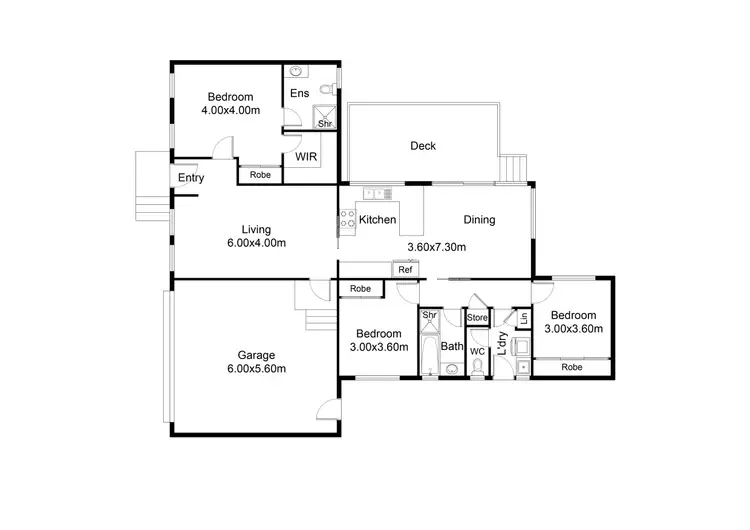 Floorplan of Homely house listing, 11 Farrall Court, Mansfield VIC 3722