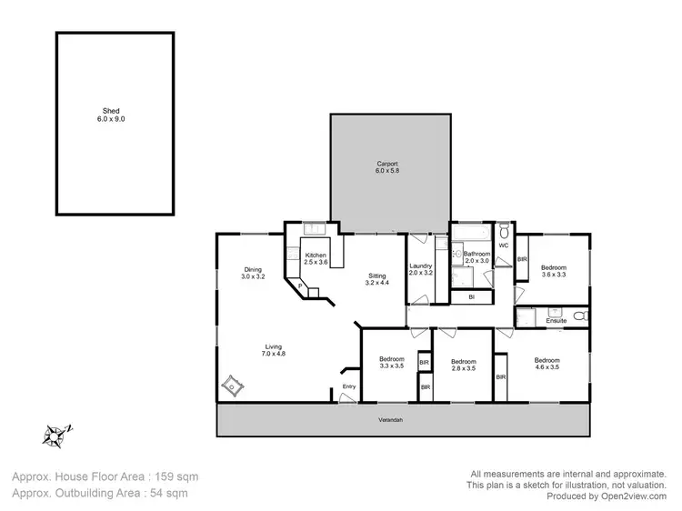 Floorplan of Homely house listing, 485 Carlton River Road, Carlton River TAS 7173