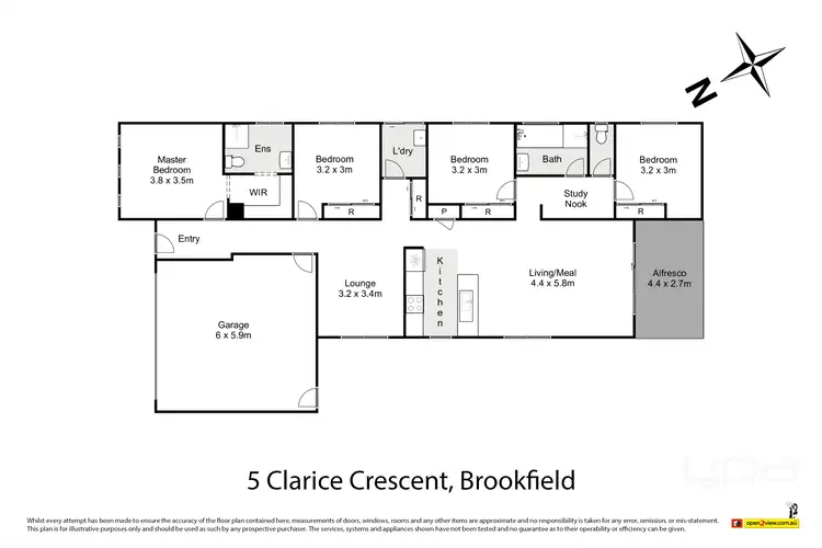 Floorplan of Homely house listing, 5 Clarice Crescent, Brookfield VIC 3338