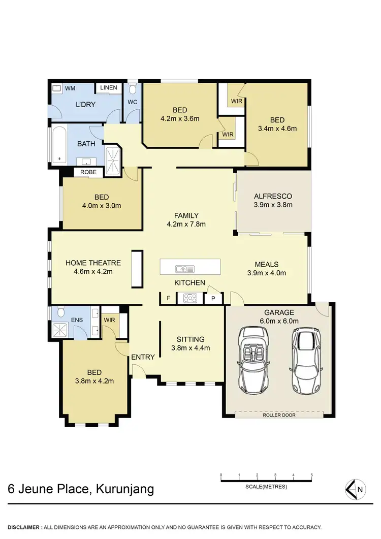 Floorplan of Homely house listing, 6 Jeune Place, Kurunjang VIC 3337