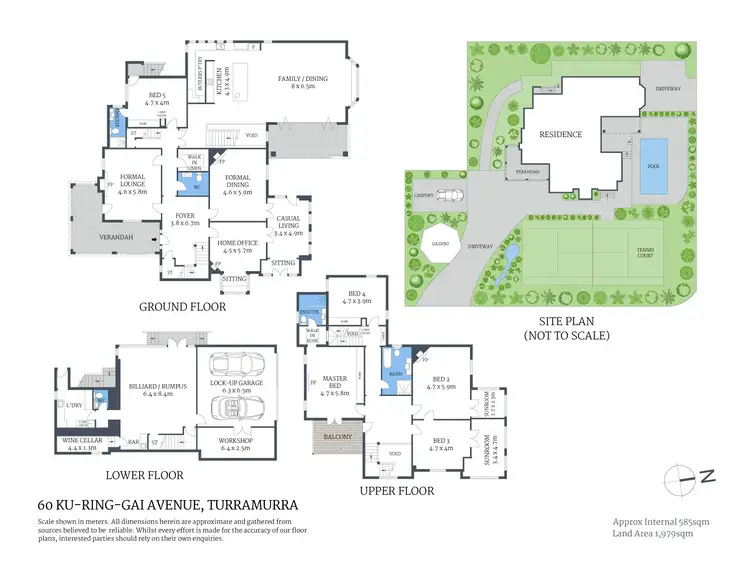 Floorplan of Homely house listing, 60 Ku-Ring-Gai Avenue, Turramurra NSW 2074
