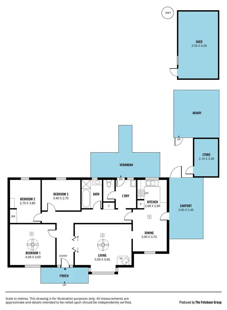 Floorplan of Homely house listing, 10 Paterson Drive, Hackham SA 5163
