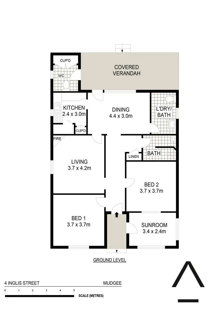 Floorplan of Homely house listing, 4 Inglis Street, Mudgee NSW 2850