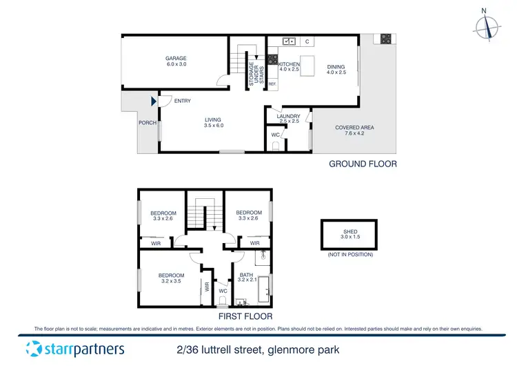 Floorplan of Homely townhouse listing, 2/36 Luttrell Street, Glenmore Park NSW 2745