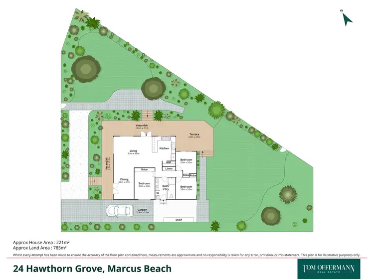 Floorplan of Homely house listing, 24 Hawthorn Grove, Marcus Beach QLD 4573