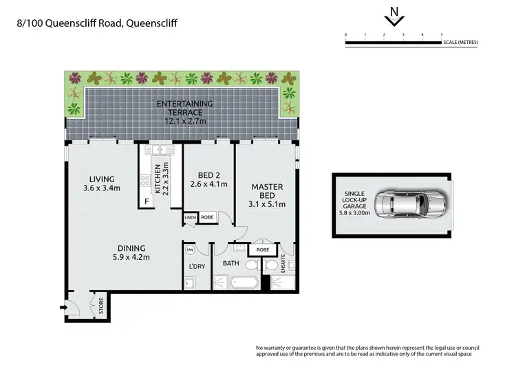 Floorplan of Homely apartment listing, 8/100 Queenscliff Road, Queenscliff NSW 2096