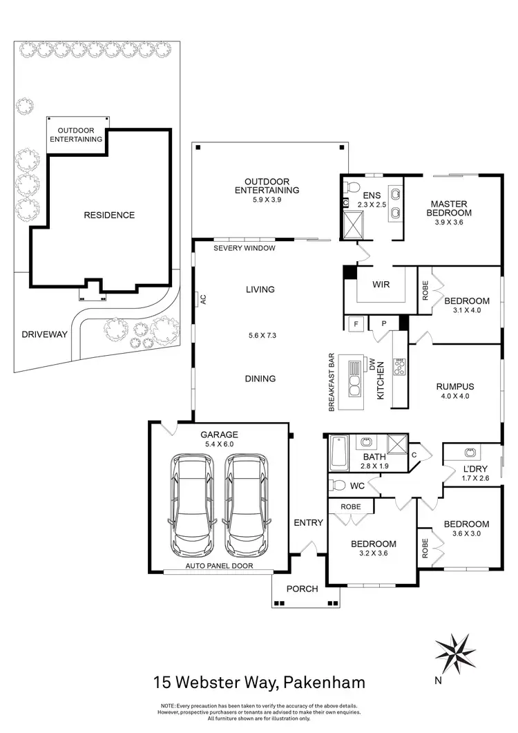 Floorplan of Homely house listing, 15 Webster Way, Pakenham VIC 3810