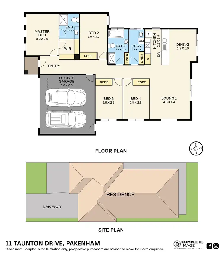 Floorplan of Homely house listing, 11 Taunton Drive, Pakenham VIC 3810