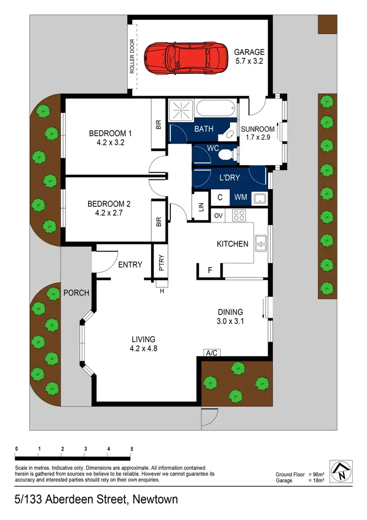 Floorplan of Homely unit listing, 5/133 Aberdeen Street, Newtown VIC 3220