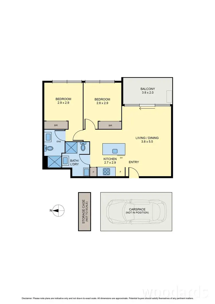 Floorplan of Homely apartment listing, 107/11 Glass Street, Essendon VIC 3040