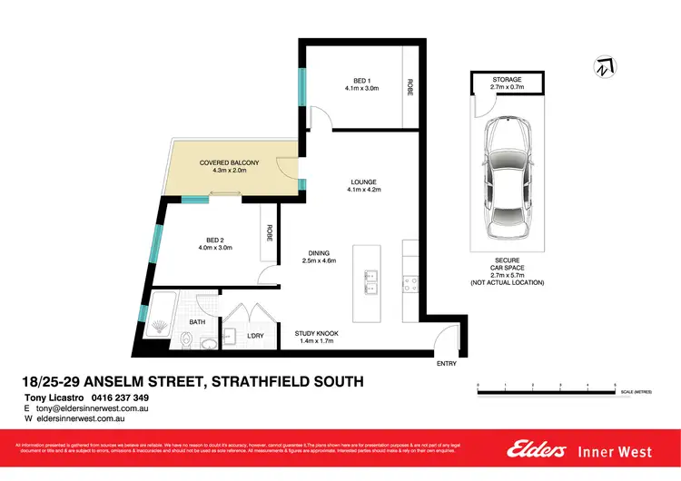 Floorplan of Homely unit listing, 18/25-29 Anselm Street, Strathfield South NSW 2136