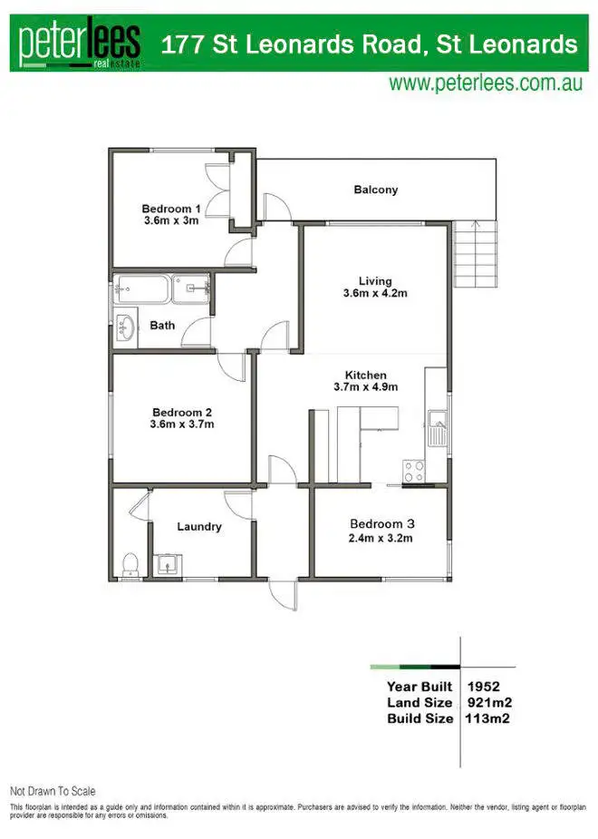 Floorplan of Homely house listing, 177 St Leonards Road, St Leonards TAS 7250