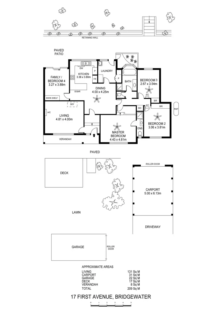 Floorplan of Homely house listing, 17 First Avenue, Bridgewater SA 5155