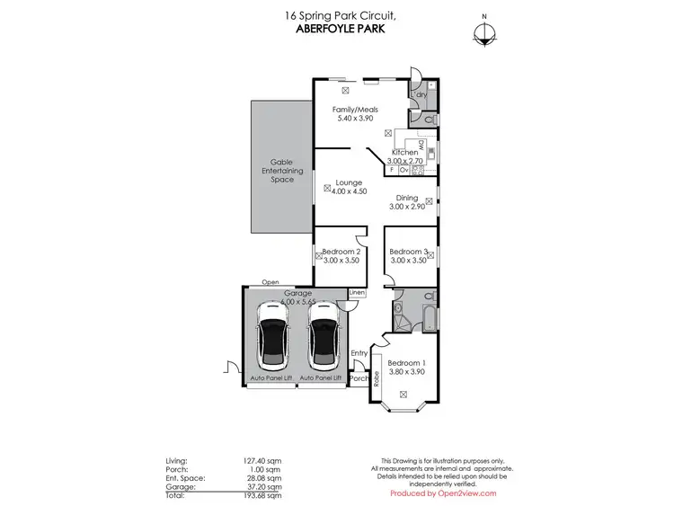 Floorplan of Homely house listing, 16 Spring Park Circuit, Aberfoyle Park SA 5159