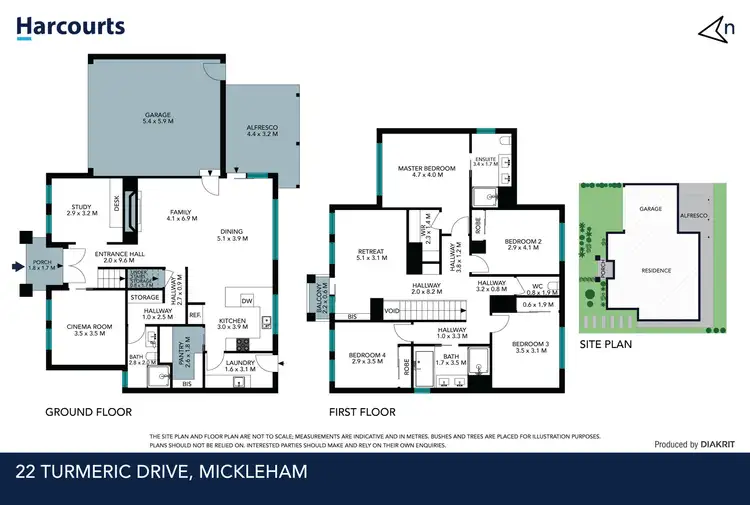 Floorplan of Homely house listing, 22 Turmeric Avenue, Mickleham VIC 3064