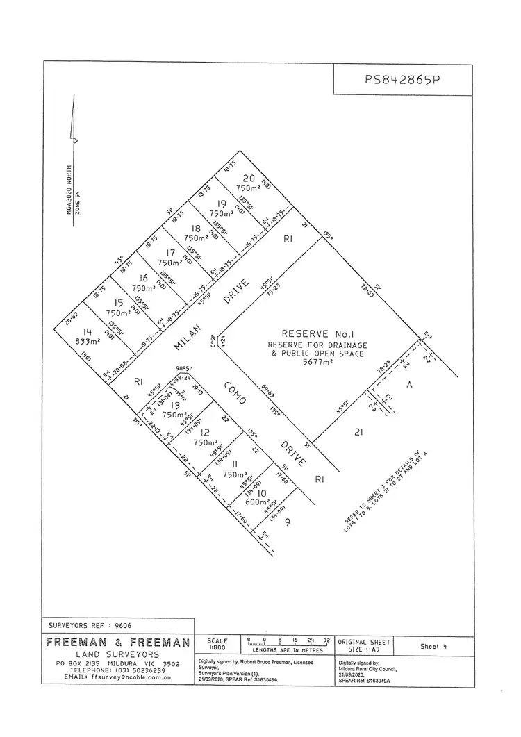 Floorplan of Homely land listing, LOT 11, 763 Irymple Avenue, Irymple VIC 3498