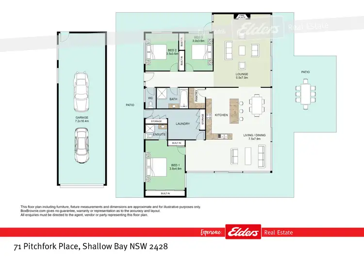 Floorplan of Homely rural property listing, 71 Pitchfork Place, Shallow Bay NSW 2428