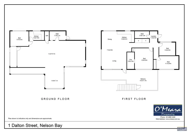 Floorplan of Homely house listing, 1 Dalton Street, Nelson Bay NSW 2315