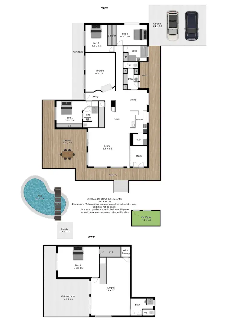 Floorplan of Homely rural property listing, 1055 Table Top Road, Table Top NSW 2640