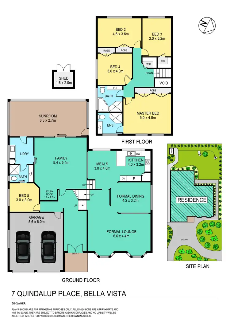 Floorplan of Homely house listing, 7 Quindalup Place, Bella Vista NSW 2153