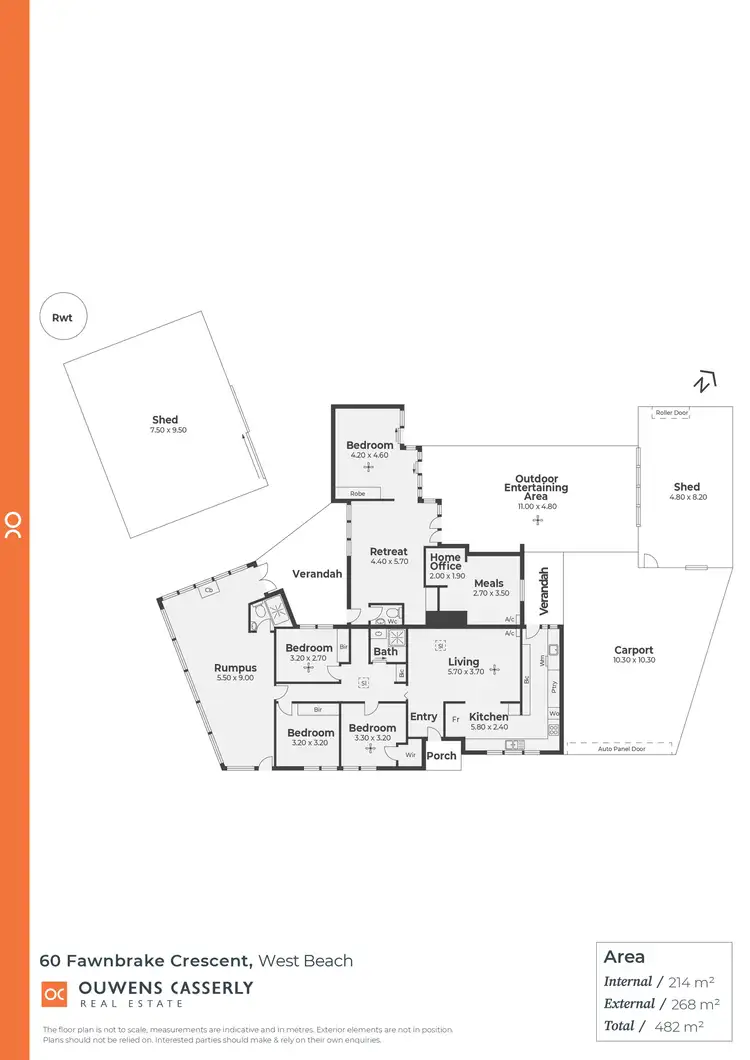 Floorplan of Homely house listing, 60 Fawnbrake Crescent, West Beach SA 5024