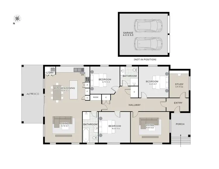 Floorplan of Homely house listing, 17 Douglas Street, Newstead TAS 7250