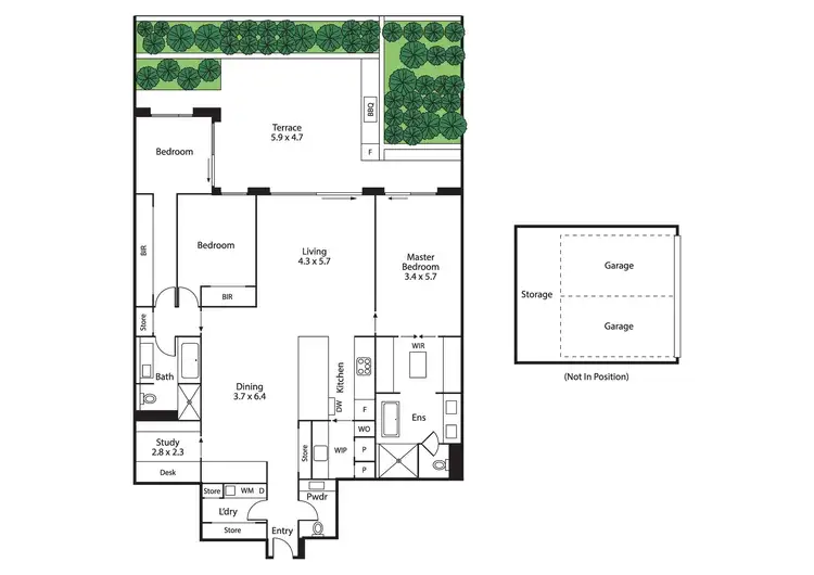 Floorplan of Homely apartment listing, G05/41A Black Street, Brighton VIC 3186