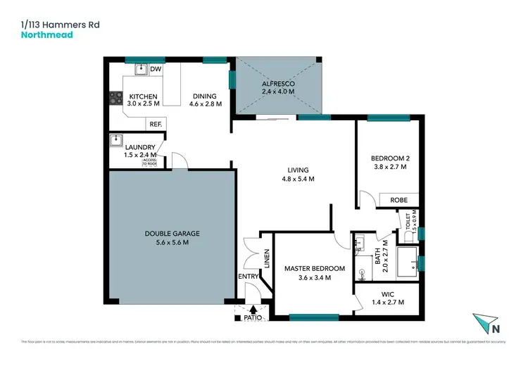 Floorplan of Homely villa listing, 1/113 Hammers Road, Northmead NSW 2152