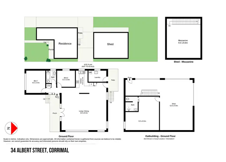 Floorplan of Homely house listing, 34 Albert Street, Corrimal NSW 2518