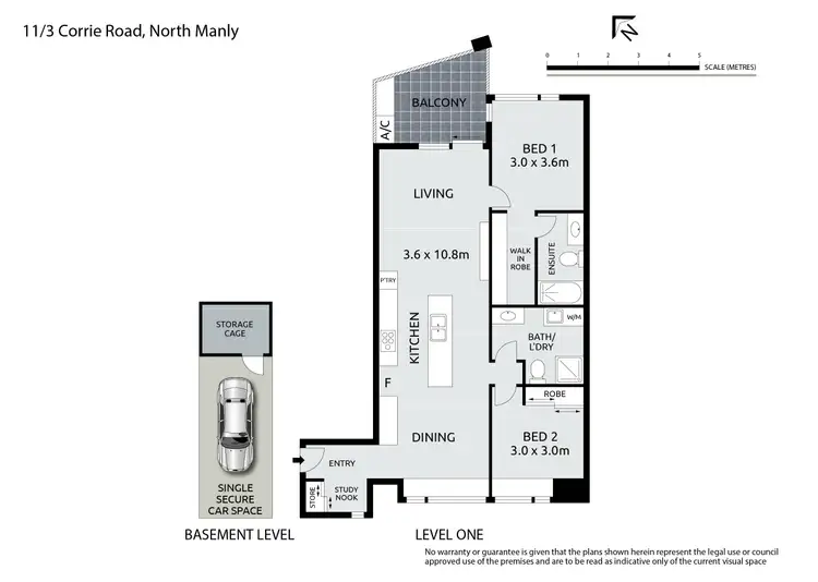 Floorplan of Homely apartment listing, 11/3 Corrie Road, North Manly NSW 2100