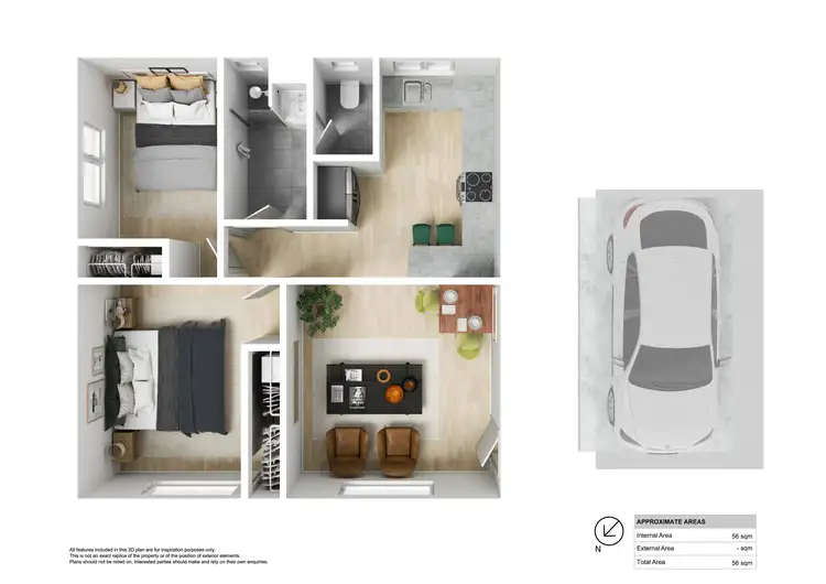 Floorplan of Homely unit listing, 7/33 Nesca Parade, The Hill NSW 2300
