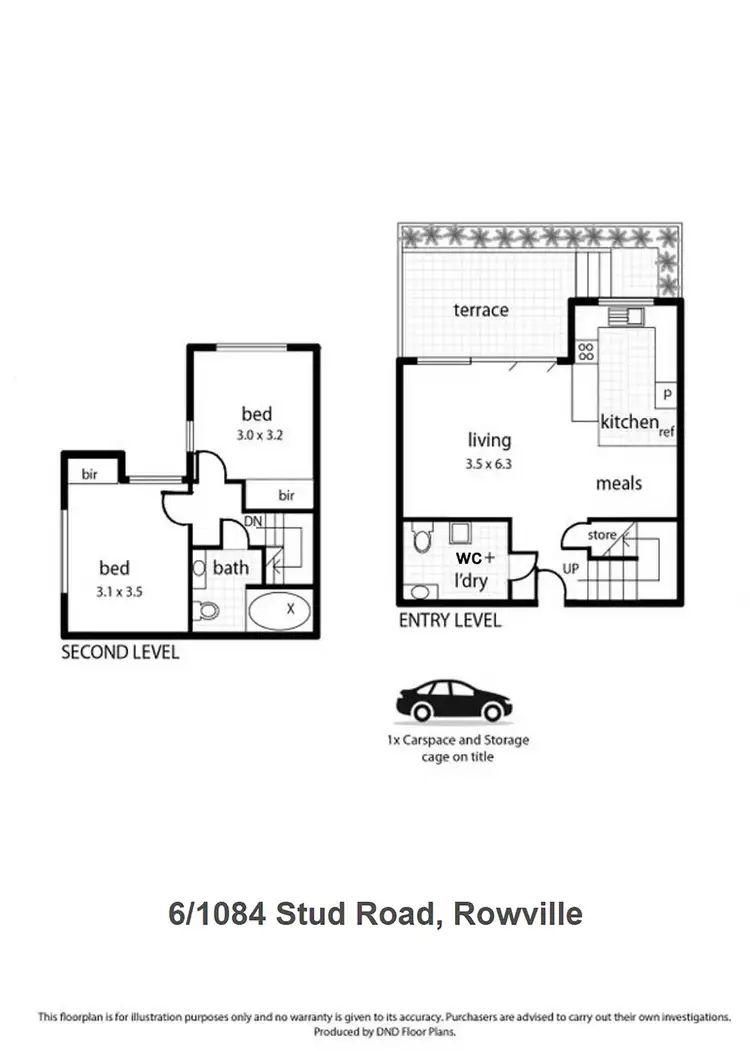 Floorplan of Homely apartment listing, 6/1084 Stud Road, Rowville VIC 3178