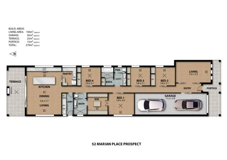 Floorplan of Homely house listing, 52 Marian Place, Prospect SA 5082
