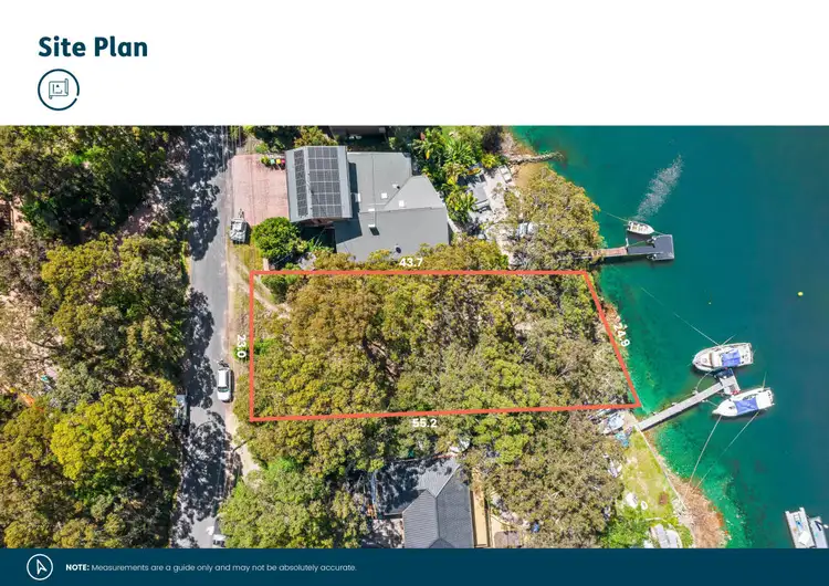 Floorplan of Homely land listing, 122 Cove Boulevard, North Arm Cove NSW 2324